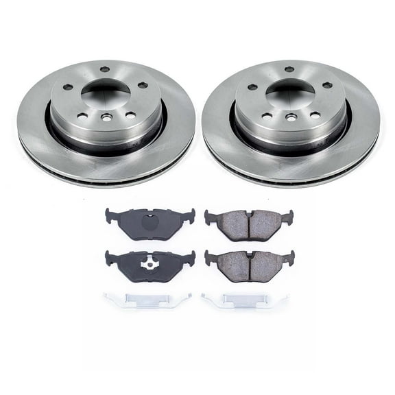 Ultimate Brakes Rear Ceramic Brake Pad and Rotor Kit with Hardware WM80402