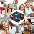 thumbnail image 5 of Wearable Blanket,Black Blue Yellow Butterfly Pattern Hooded Wearable Flannel Blanket for Adults & Teens with Buckle,Winter Poncho Shawl Wrap Cape,50"x60", 5 of 5
