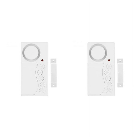2X Door Opening Sensor Wireless Time Delay Door Alarm Door Sensor Door and Window Security Alarm Home Security