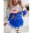 thumbnail image 4 of Vestido de punto con estampado navideño para mujer, minivestido ajustado de manga larga para fiesta de noche, 2024, 4 of 4