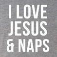thumbnail image 6 of Wild Bobby I Love Jesus & Naps Inspirational/Christian Women Tri-Blend Racerback Tank Top, Premium Heather, Small, 6 of 6