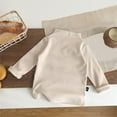 thumbnail image 2 of tarylea Baby Clothes Unisex Half High Neck Thick Warm Tops Long Sleeve Solid Color Undershirts Winter Casual Basic Tops, 2 of 3