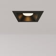 thumbnail image 3 of Libra 3in Black Square Integrated LED Canless Recessed Lighting Kit, 5CCT, 12W, 1000L, 3 of 9