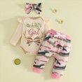 thumbnail image 2 of TOWED22 Newborn Baby Boy Clothes Outfits Letter Prined Romper Pants Set Infant Baby Boy Clothing 0 3 6 9 12 18 24 Months,Camouflage,6-12 M, 2 of 9