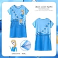 thumbnail image 2 of Princesa de Disney Frozen Verano Falda para dormir para niños Pijamas de manga corta Niña de dibujos animados Bebé Ropa para el hogar Onesie Kids12 altura 115-125cm Gao Jinjia LED, 2 of 2