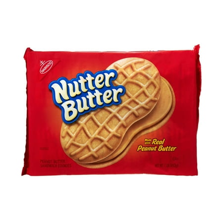 Nabisco Nutter Butter Peanut Butter Sandwich Cookies, 1.0 LB