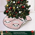 thumbnail image 6 of Coolnut Panda Christmas Tree Mat Round Christmas Tree Stand Mat Decoration for Holiday Party Home Christmas Day Ornaments Floor Door, 28.3", 6 of 6