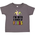 thumbnail image 3 of Inktastic Im with a Bunch of Fools with Jester Hat April Fools Day Boys or Girls Toddler T-Shirt, 3 of 5