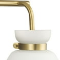 thumbnail image 4 of Lexie Collection Three-Light Brushed Gold Contemporary Vanity Light, 4 of 12
