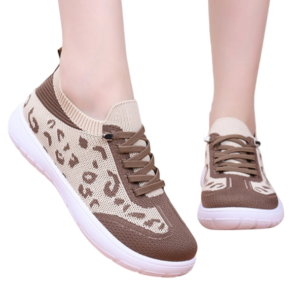 Willtoo Womens Knit Sneakers Lightweight Breathable Flying Woven Casual Walking Shoes Lace‑Up Soft Sole Comfort for Daily Wear