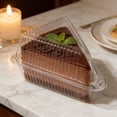 thumbnail image 6 of Cake, Hamburger and Sandwiches Containers Square Clamshell Food Boxes for Carry Cake, Dessert & Salad Clear Plastic Hinged Food Container with Lid, Individual Pie & Pastry Takeout Boxes, Home Baking, 6 of 6