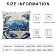 thumbnail image 5 of Chilfamy  Ocean Theme Throw Pillow Covers Sea Animals Pillowcases Cushion Covers (Crab) White, 5 of 5