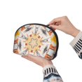 thumbnail image 6 of YFYANG 2 Piece Women's Portable Makeup Bags, Kaleidoscope Watercolor Pattern Clutch Travel Toilet Bags Cosmetic Organizer, 6 of 7