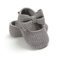 thumbnail image 5 of REDARER Baby Girl First Walking Shoes Soft Yarn Knit Sneakers Prewalker Booties Crib Shoes Non- Sole Cute Bow,Size:0-6 Months, 5 of 6