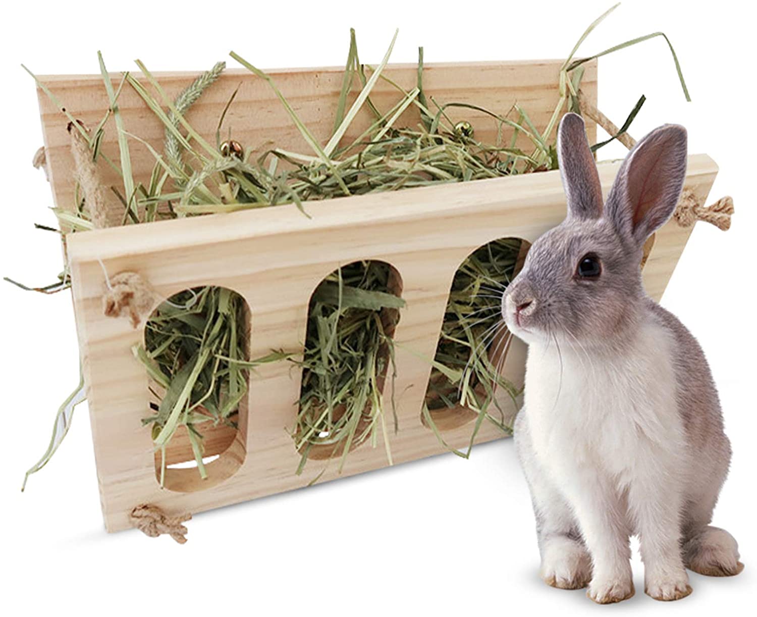 Rabbit Hay Feeder Foldable Wooden Hay Feeder Fixed Tray Guinea Pig Hay  Feeder Pet Grass Holder Cage Chinchilla Hamster Accessories，JUN Walmart  Canada