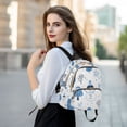 thumbnail image 6 of FORMRS Mini Backpack Purse for Women Travel Daypack Casual Shoulder Bag, Simple Cartoon Snowmen, 6 of 7