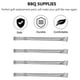 thumbnail image 3 of 4Pcs High-Temp BBQ Burner Tubes for Outdoor Gas Grill Maintenance, 3 of 4