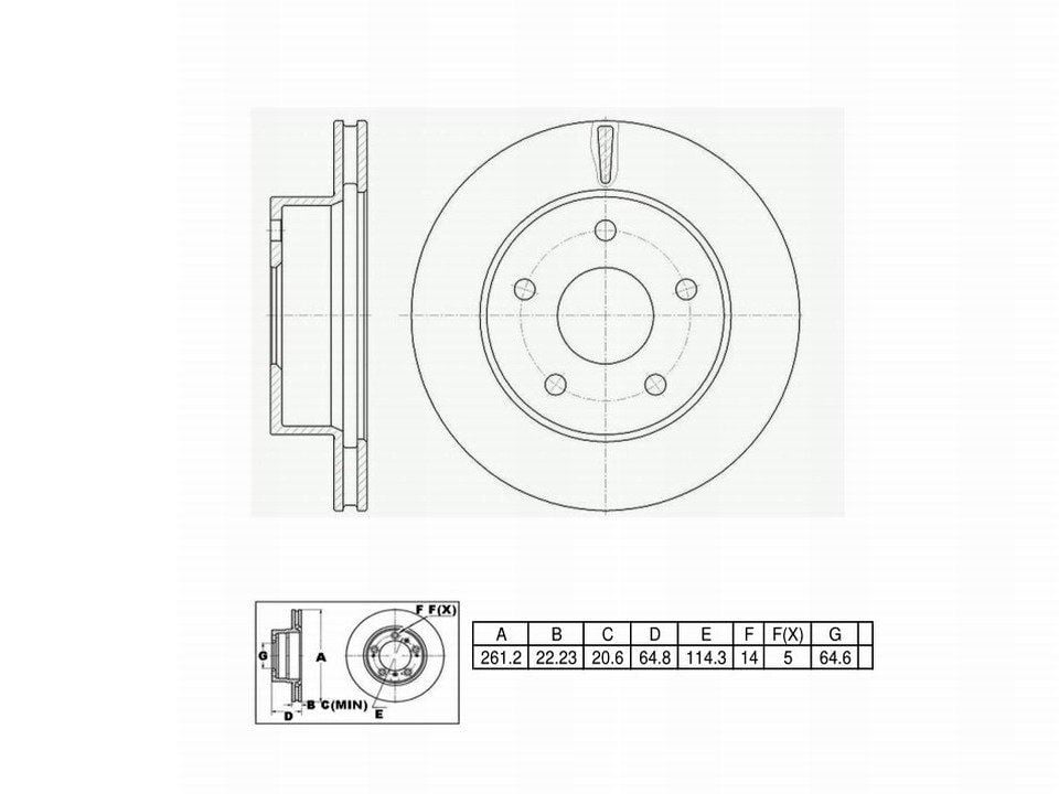 Winstop Brake Rotor, Front left WS232124, Ford Aerostar 1997-1992