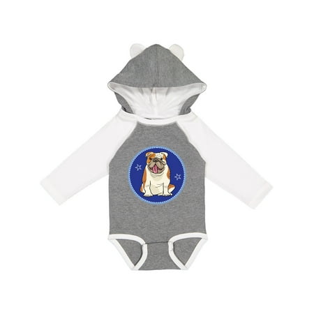 

Inktastic Bulldog Dog Funny Puppy Gift Baby Boy or Baby Girl Long Sleeve Bodysuit