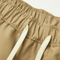 thumbnail image 5 of Solid Cargo Shorts for Men Functional Pockets Elastic Waist Mens Cargo Short Pants Comfortable Summer Shorts Golf Workout Office Wear Simple Basic Summer Essentials, 5 of 8