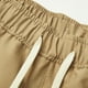 thumbnail image 5 of pstuiky Pantalones cortos deportivos para hombre, Pantalones cortos cargo casuales de moda para hombre, con bolsillos y botones, cintura elástica Pantalones cortos de baloncesto, 5 of 9