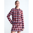 thumbnail image 2 of Free Assembly Women's Cropped Tweed Jacket with Fringe Trim, Sizes XS-XXL, 2 of 6