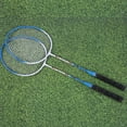 thumbnail image 4 of Iron Alloy Badminton Racket,2Pcs Iron Alloy Battledore Battledore Badminton Racket Rapid Response, 4 of 8