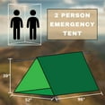 thumbnail image 3 of Emergency Zone 2 Person Green Emergency Tube Tent, 3 of 7