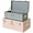 Gray and Pink, variant on Decorative Metal Box Storage Trunks Set of 2 College Dorm Chest with Handle (Pink)