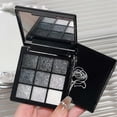 thumbnail image 4 of Eyeshadow Black Gray Silver Glitter Eye Eyeshadow Makeup 9 Colors Cool Toned Glitter Eyeshadow Make Up Black Eyeshadow Makeup Beauty Tools Clearance, 4 of 7