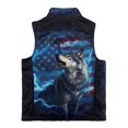 thumbnail image 5 of Garronmavis Wolf Kids Zip Up Vest Size 2T Versatile Flag Boys Outerwear Vests Comfortable Sleeveless Jacket Full-Zip Fall Winter Warm Outerwear Stylish Fall Outfits Fashion Clothing, 5 of 7