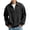 Black, variant on Men's Quarter Zip Long Sleeve Shirts Cable Knit Mock Neck Polo Sweater Casual Pullover Sweater