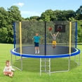 thumbnail image 3 of 14FT Trampoline for Kids, SHINPT Outdoor Trampoline with Basketball Hoop, Kids Trampoline 14ft Meets ASTM Standard, Large Trampoline with Net for Backyard, 14' Trampoline Outdoor for Best Gift, 3 of 10