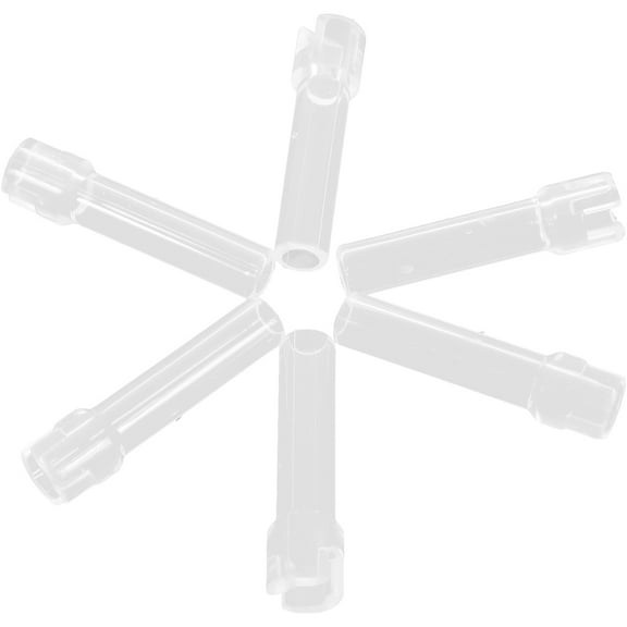 GETAJGHSD 6Pcs Reusable Transparent Silicone Straw Part Set for Tumbler Drink and Juice Bottle Accessories