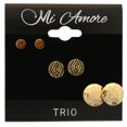 thumbnail image 2 of Mi Amore Antiqued Multiple-Earring-Set Gold-Tone/Brown, 2 of 2