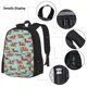 thumbnail image 3 of Easygdp Dachshund Christmas Play Mochila para Niños y Niñas con Set de Caja de Almuerzo y Estuche para Lápices 3 en 1, Mochila Escolar Estampada para Adolescentes, 3 of 7