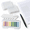 Square White, variant on Round Morandi 800 Count Transparent Round Sticky Notes with Marker Pen