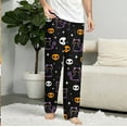 thumbnail image 2 of Halloween Pjs Pants for Women Men Couples Halloweens Pajama Pants Unisex Funny Pajama Bottom Sleepwear for Halloween Costume Party,2X-Large, 2 of 7