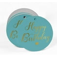 thumbnail image 2 of Inkdotpot Real Gold Foil Happy Birthday Tag Favor Hang Paper Tag 50 Piece, 2 of 7