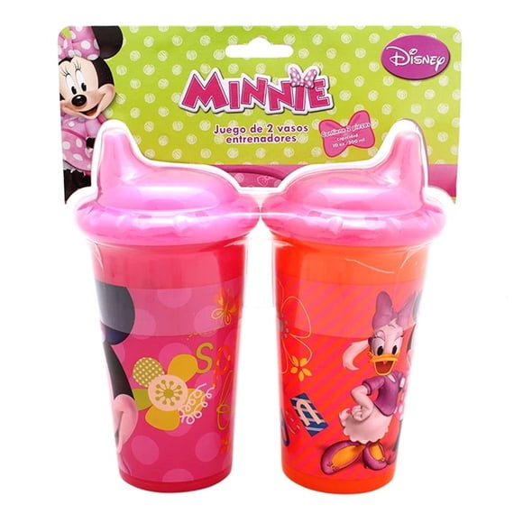 Juego de Vasos Entrenadores Disney Minnie Mouse 300 ml 2 Piezas