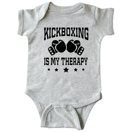 

Inktastic Kickboxing is my Therapy Gift Gift Baby Boy or Baby Girl Bodysuit