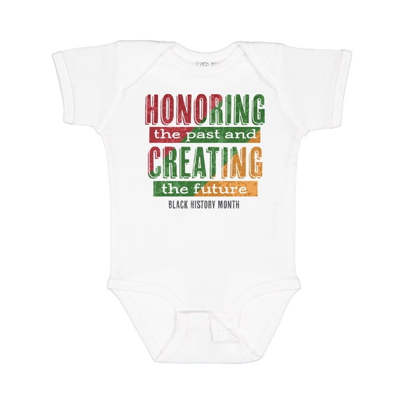 Inktastic Honoring the Past and Creating the Future Black History Boys or Girls Baby Bodysuit