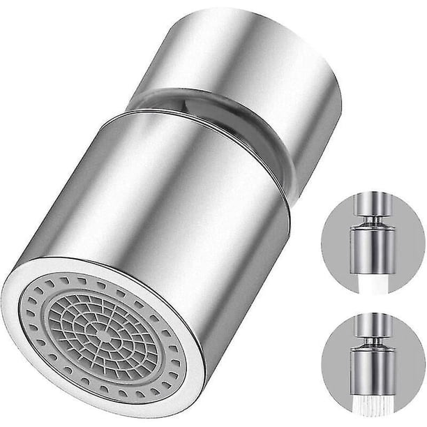 Aireador de grifo de 360 grados, aireador de filtro giratorio de ahorro de agua, cabezal de grifo de cocina, 2 modos, rociador de filtro de cabezal de ducha ajustable para cocina y baño