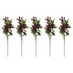 thumbnail image 1 of 5 piezas de bayas artificiales, tallos de bayas artificiales, decoración para sala de estar, oficina, rojo, 1 of 10