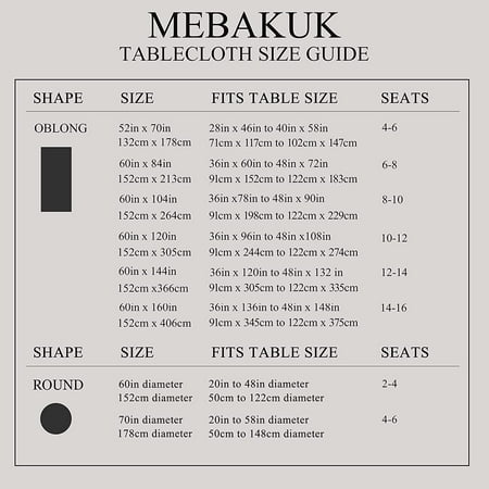 

MWYY Rectangle Table Cloth Linen Farmhouse Tablecloth Waterproof Anti-Shrink Soft and Wrinkle Resistant Decorative Fabric Table Cover for Kitchen (Oblong 52 x 70 Inch (4-6 Seats) Flaxen