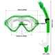 thumbnail image 5 of Set de Snorkel HH HHAO SPORT para Niños con Máscara, Aletas y Tubo, 5 of 8