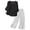Black, variant on Women's Casual Embroidered Top and Cotton Linen Long Pants Two Piece Set, Summer Beach Vacation Outfit with High Waist Wide Leg Trousers and Side Pockets for Daily Wear Beige XL