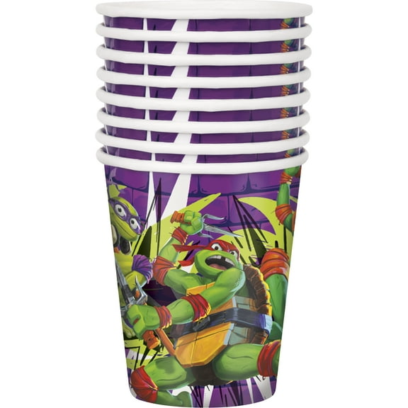TMNT Mutant Mayhem 9oz Paper Cups 8 Count