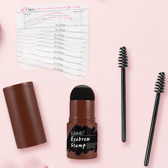 de moldeado de sellos para cejas, plantillas reutilizables para cejas piezas, tarjetas para cejas, belleza, mejora de cejas, definidor Gris oscuro shamjiam Kits de conformación de cejas