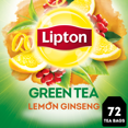 thumbnail image 1 of Lipton Green Tea Lemon Ginseng, 1 of 5